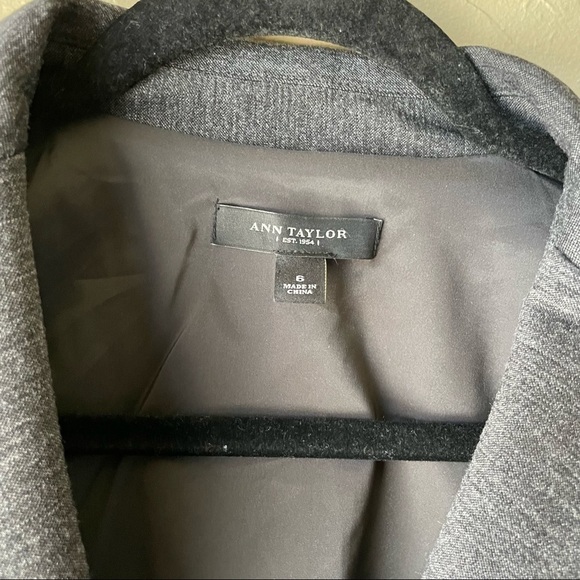 Ann Taylor Gray Double Button Blazer - Picture 7 of 8